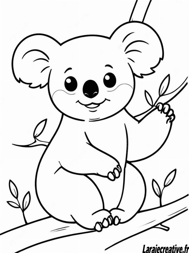 coloriage koala mandala