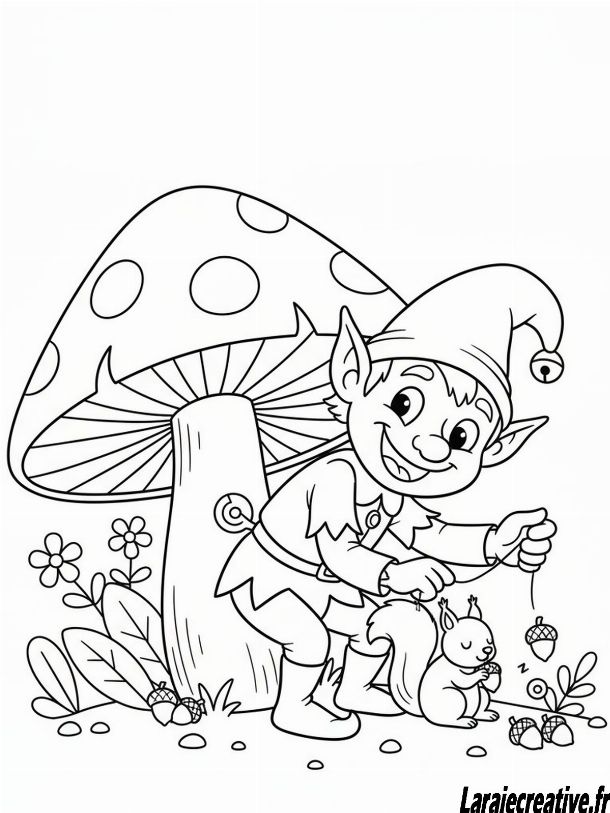 coloriage lutin farceur a imprimer gratuit