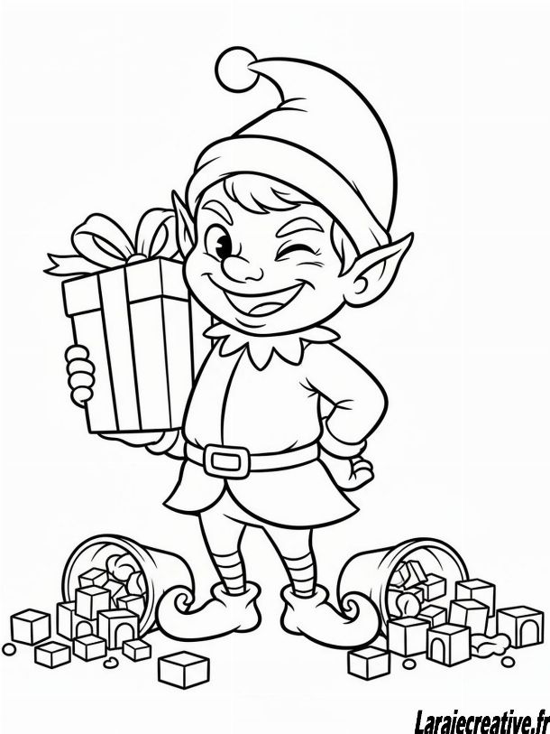 coloriage lutin farceur facile