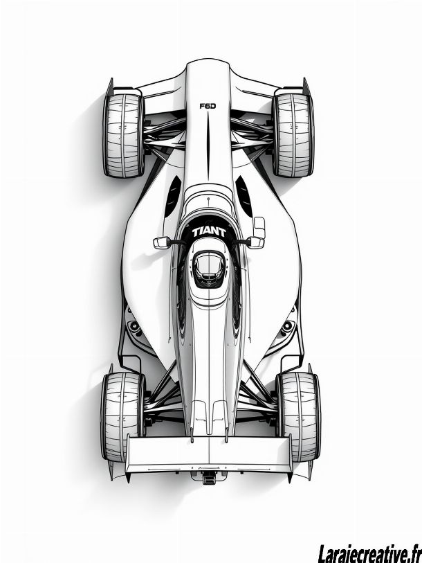 coloriage voiture de course a imprimer