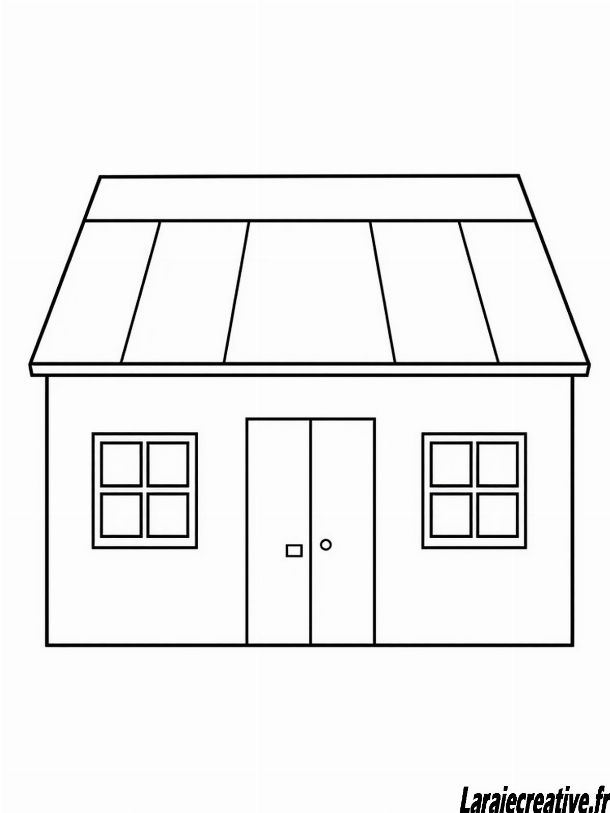 coloriage maison