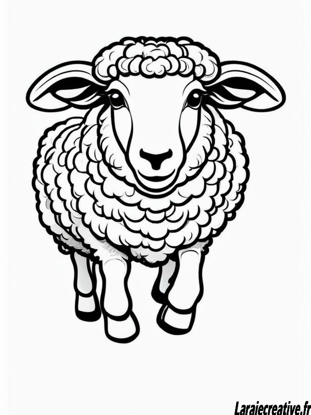 coloriage moutons à imprimer