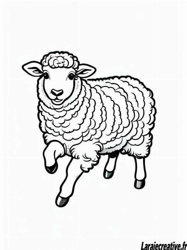 coloriage mouton gratuit