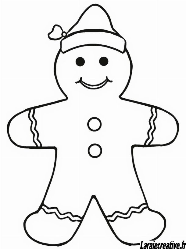 coloriage pain d'epice a imprimer