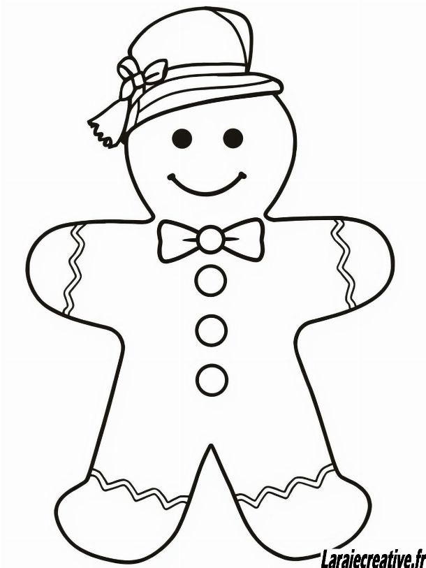 coloriage pain d epice fille