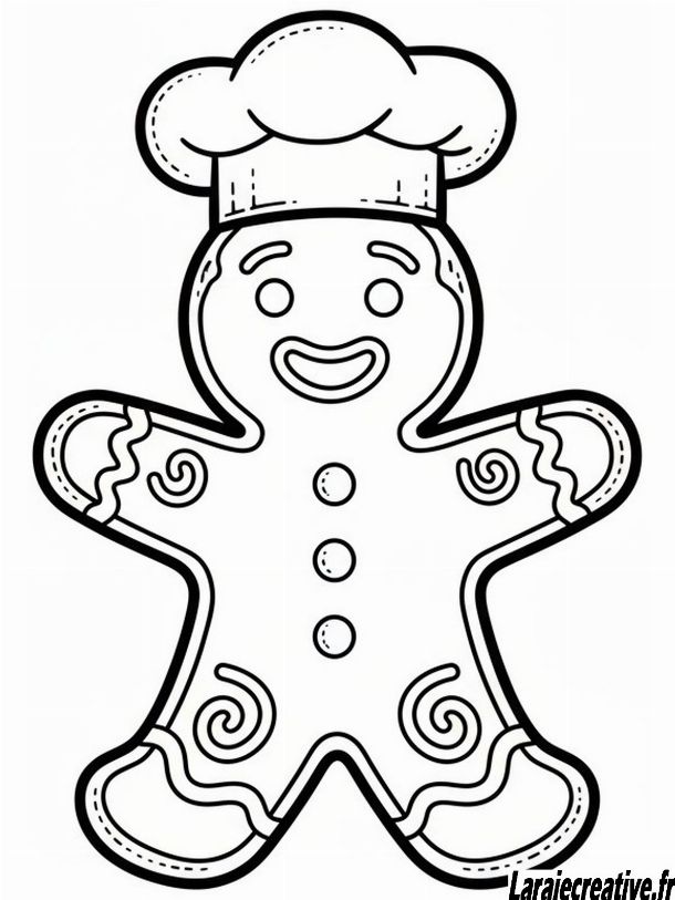 coloriage maison en pain d epice a imprimer