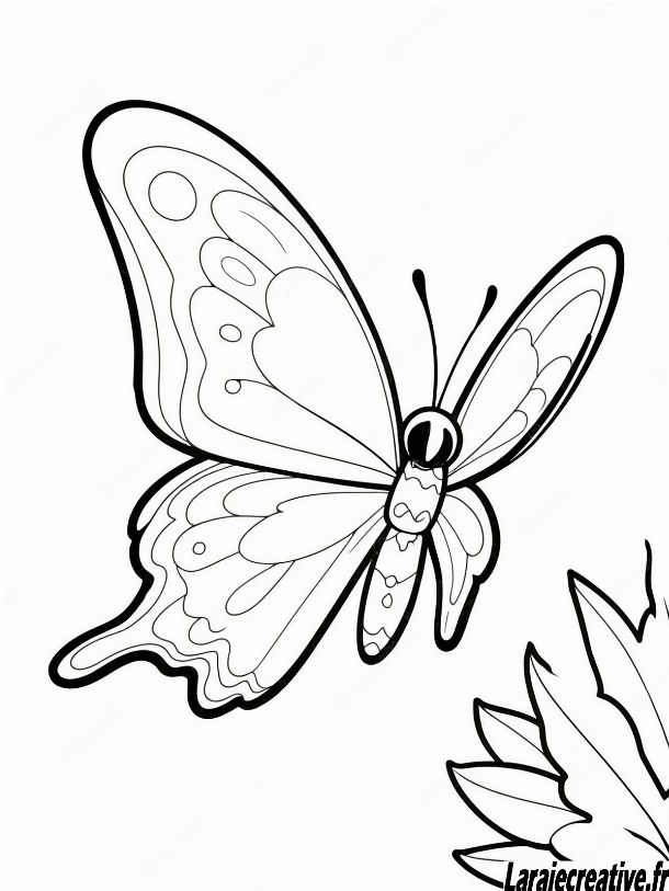 Version gratuite de coloriage papillon a imprimer gratuit avec motifs délicats