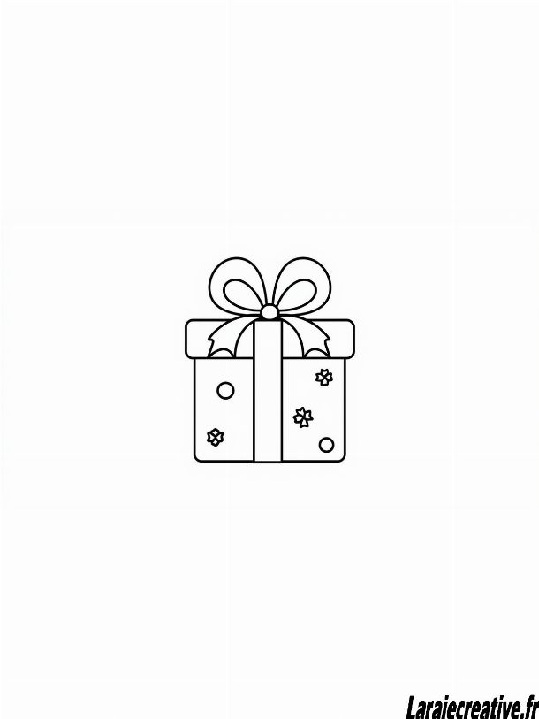 cadeau dessin de noel en couleur