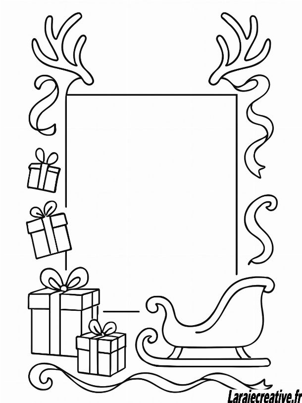 lettre au pere noel a imprimer et colorier
