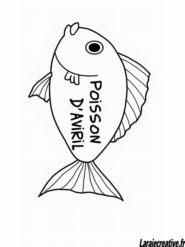 coloriage poisson d avril a imprimer gratuit