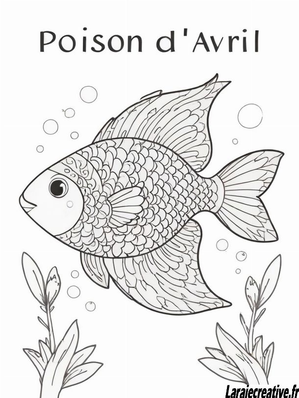 coloriage poisson d avril mandala