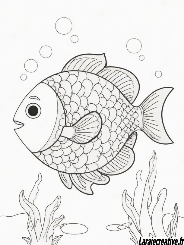 coloriage poisson d avril gratuit