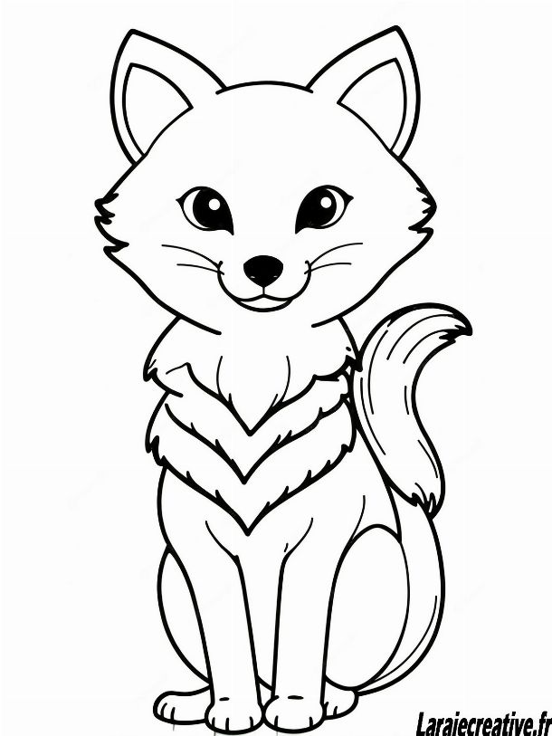 coloriage renard a imprimer pdf