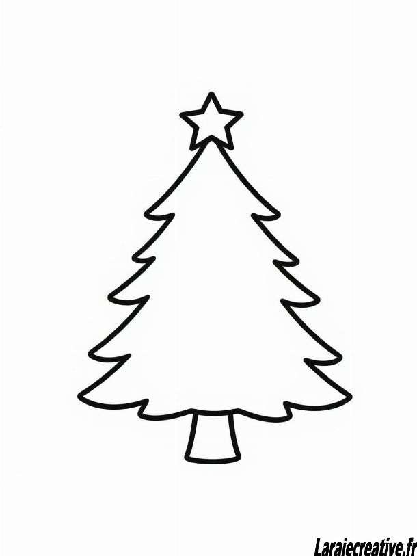 coloriage arbre de noel a imprimer