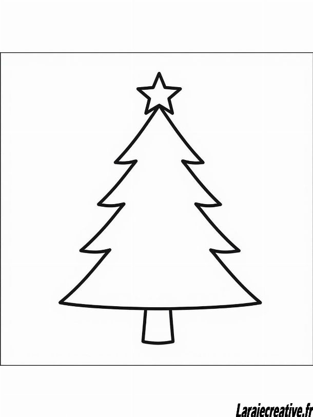 coloriage sapin de noel maternelle