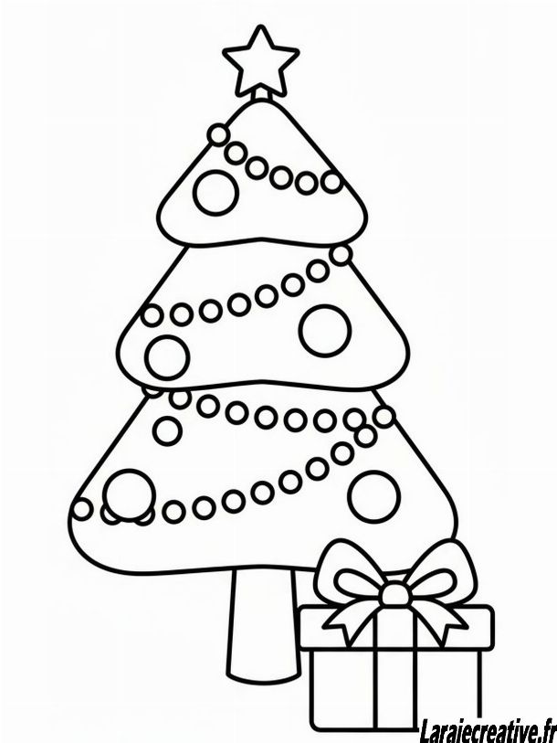 coloriage sapin de noel mandala
