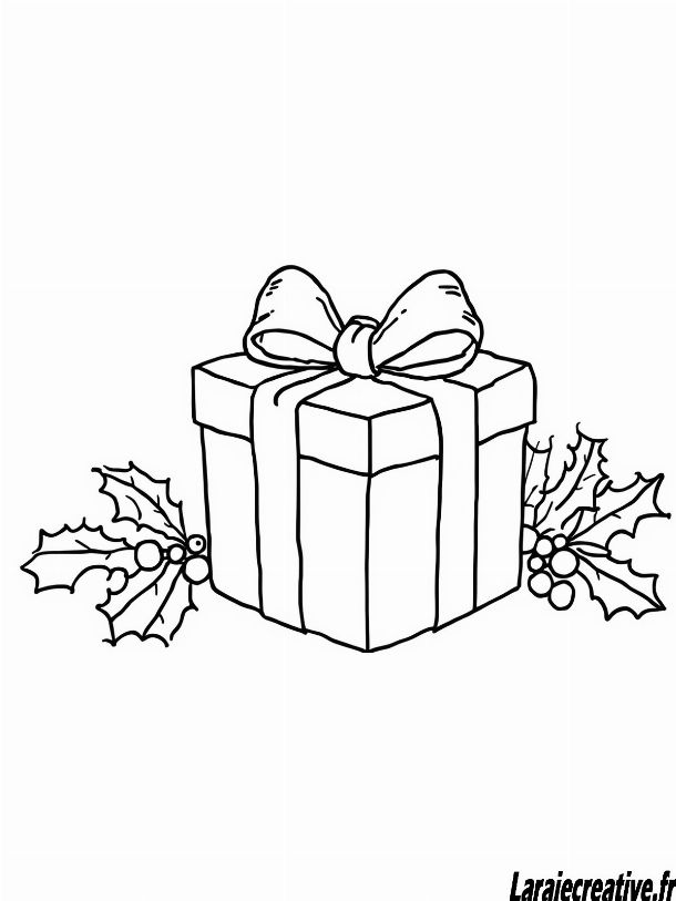 tuto dessin cadeau de noel