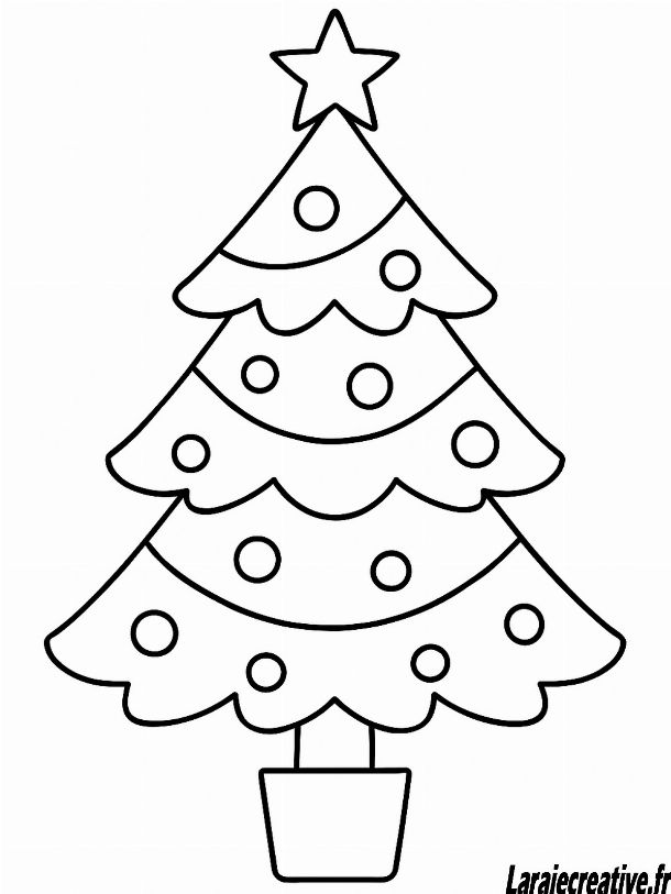 coloriage sapin de noel et cadeaux