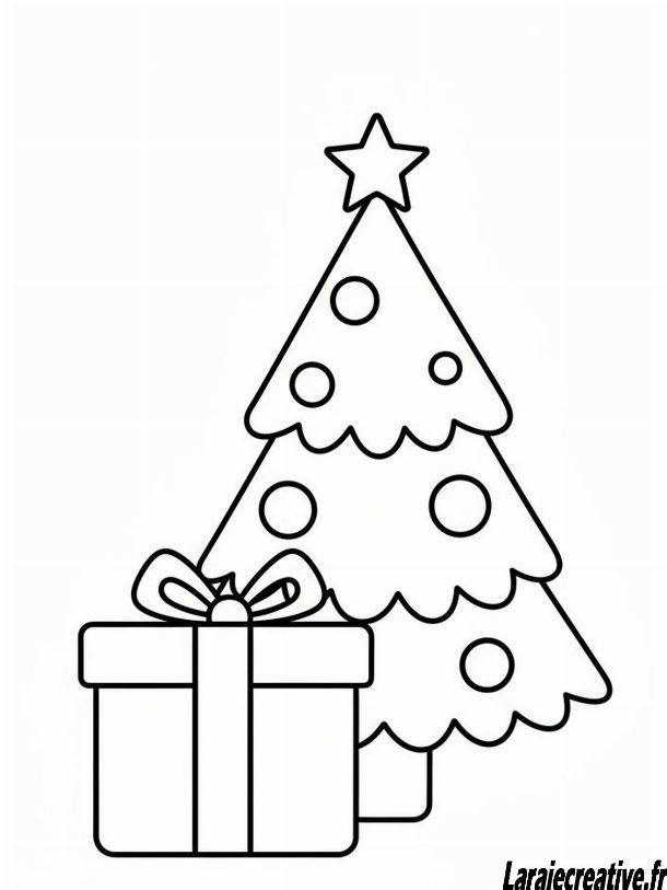 coloriage sapin de noel gommette