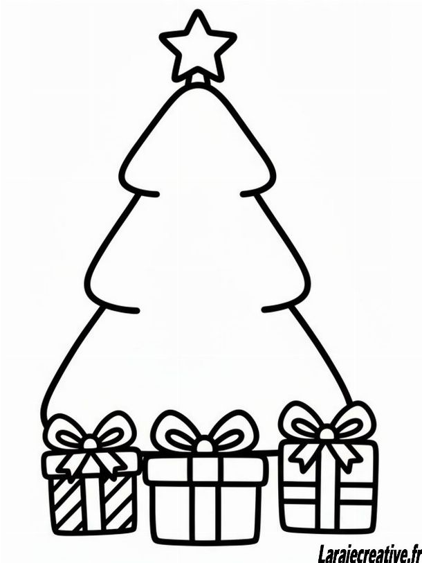 coloriage sapin de noel gratuit