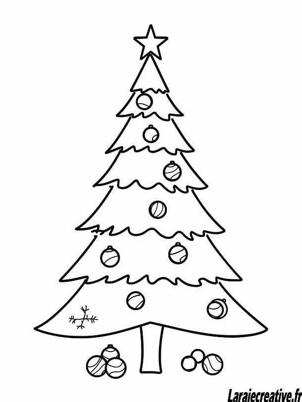 coloriage sapin de noel petite section