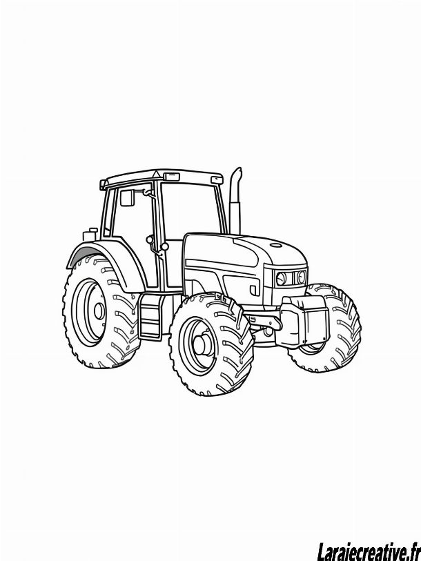 coloriage tracteur a imprimer