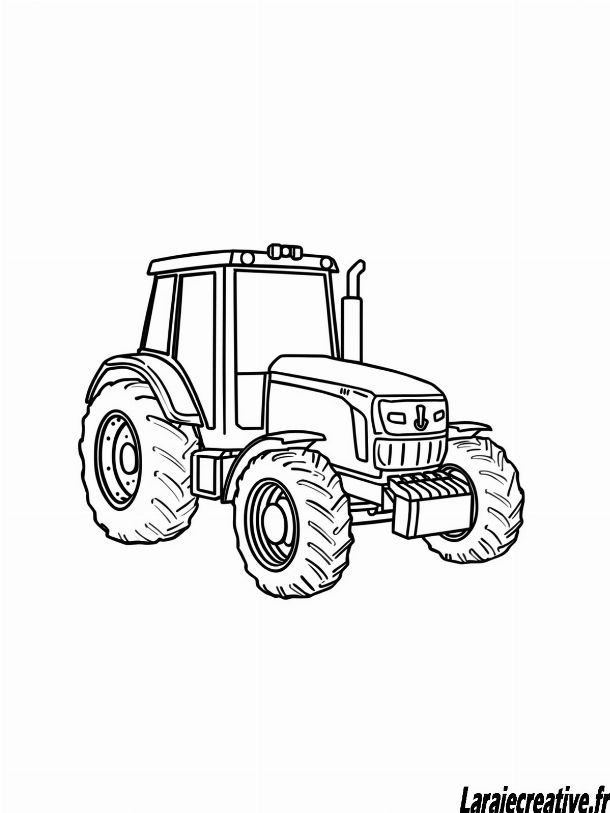 coloriage tracteur