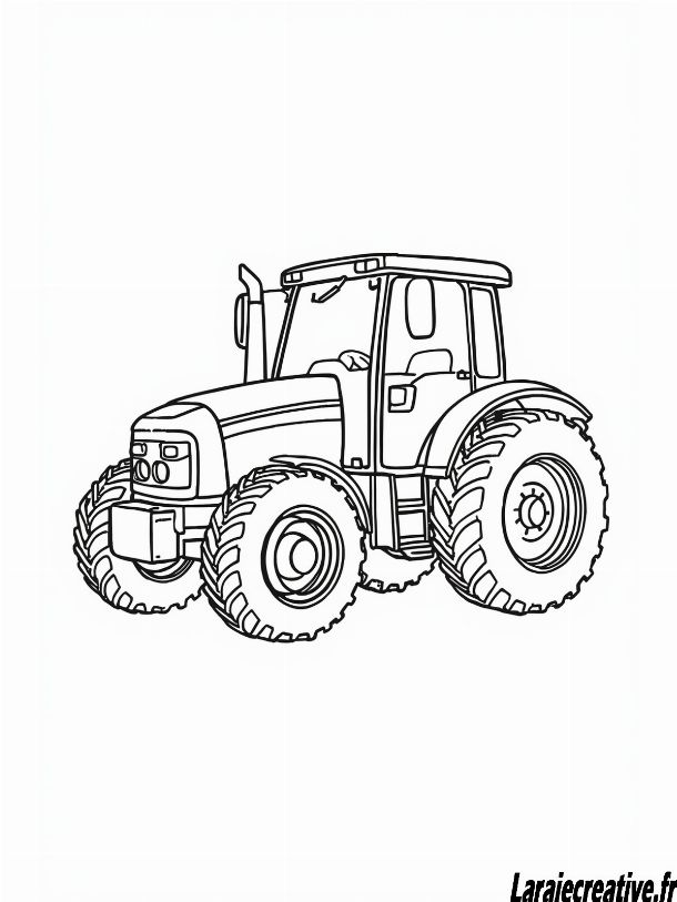 coloriage tracteur a imprimer pdf