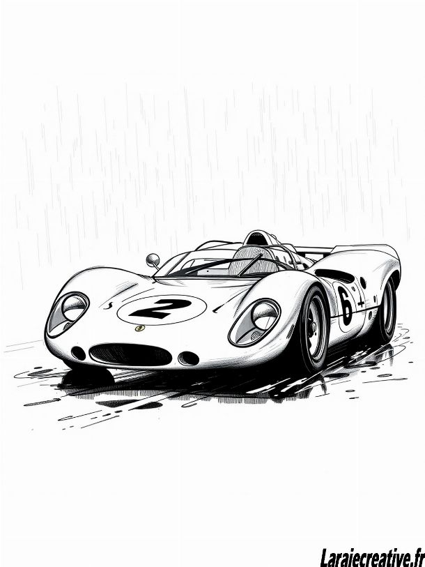 dessin circuit voiture de course