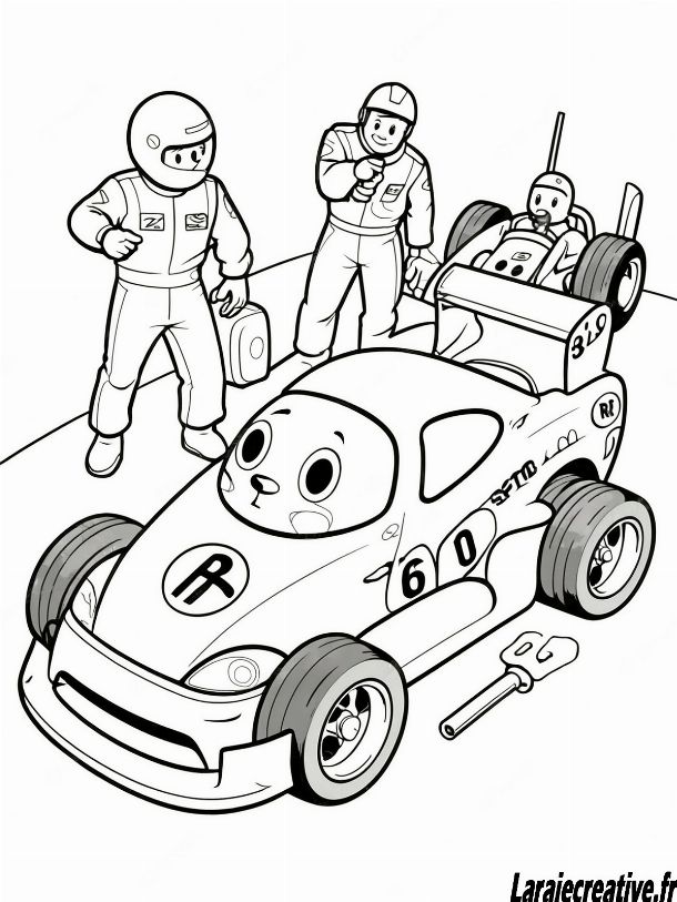 coloriage voiture de sport a imprimer