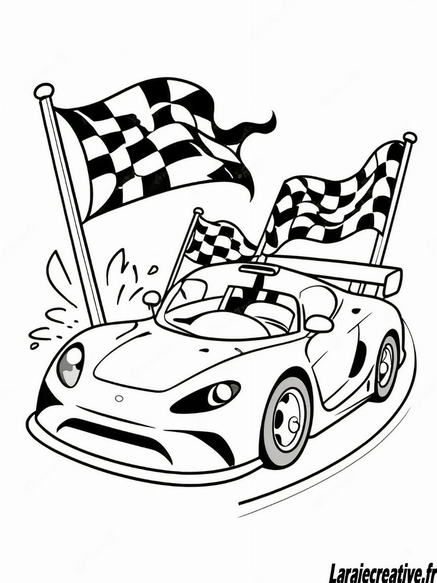 Couleur F Modèle de voiture de course à Friction en alliage plastique