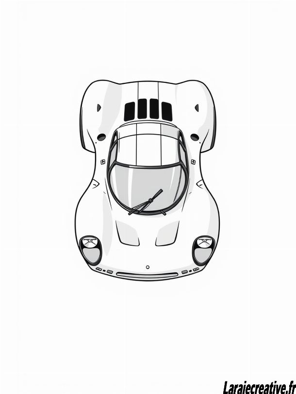coloriage voiture de course facile