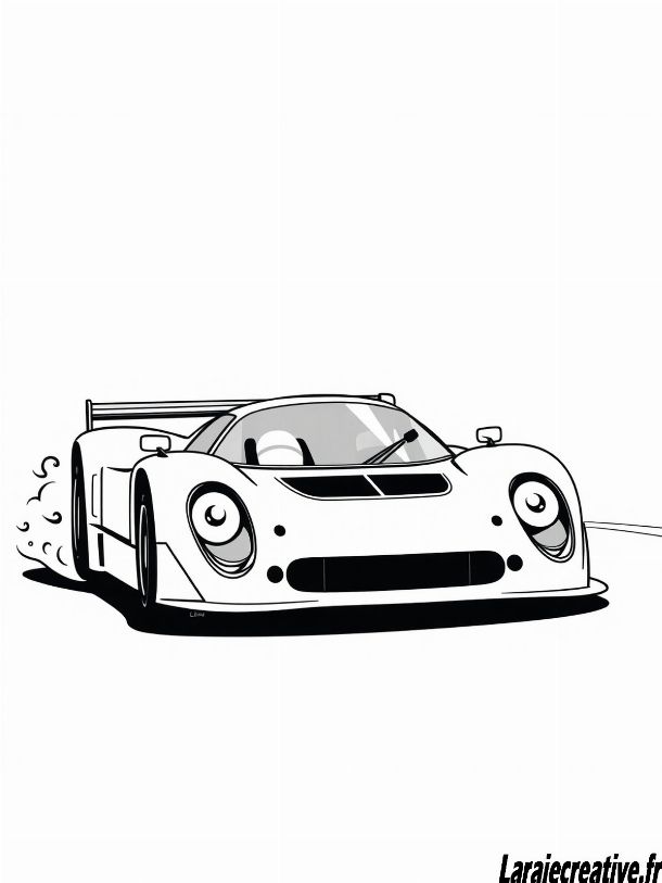 coloriage voiture de course pdf