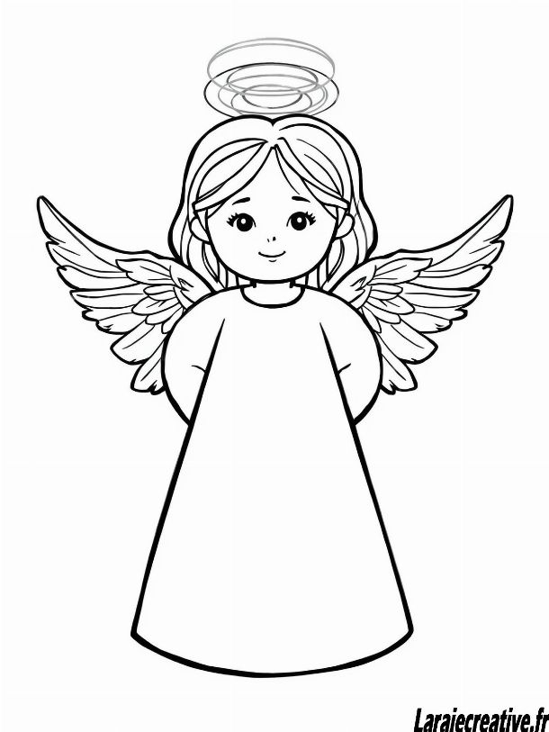 dessin Ange de Noel
