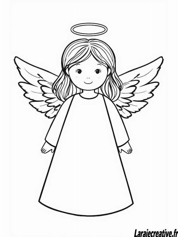 dessin Ange de Noel a imprimer pdf
