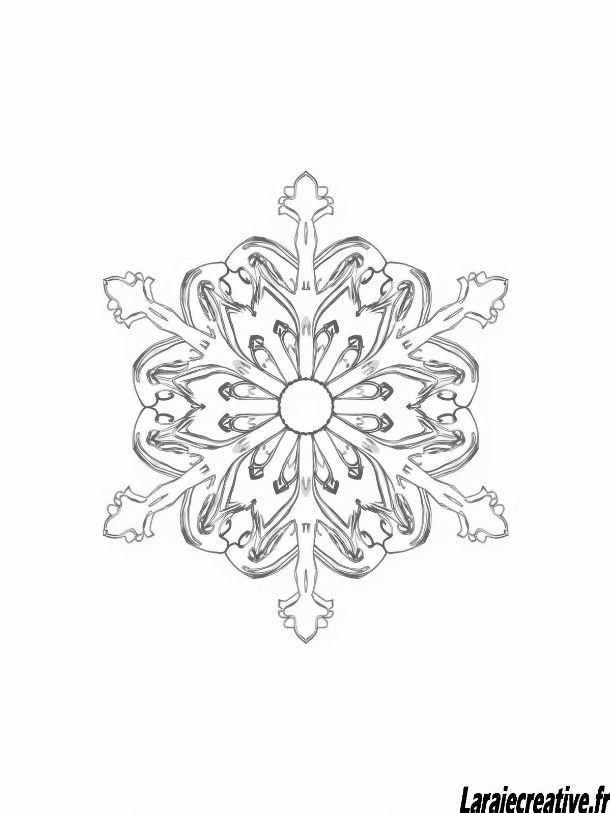 dessin Flocon de neige enfant