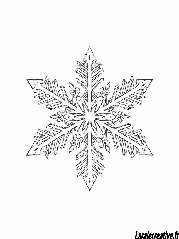 dessin Flocon de neige gratuit