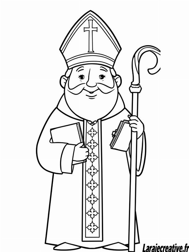 dessin Saint nicoals facile