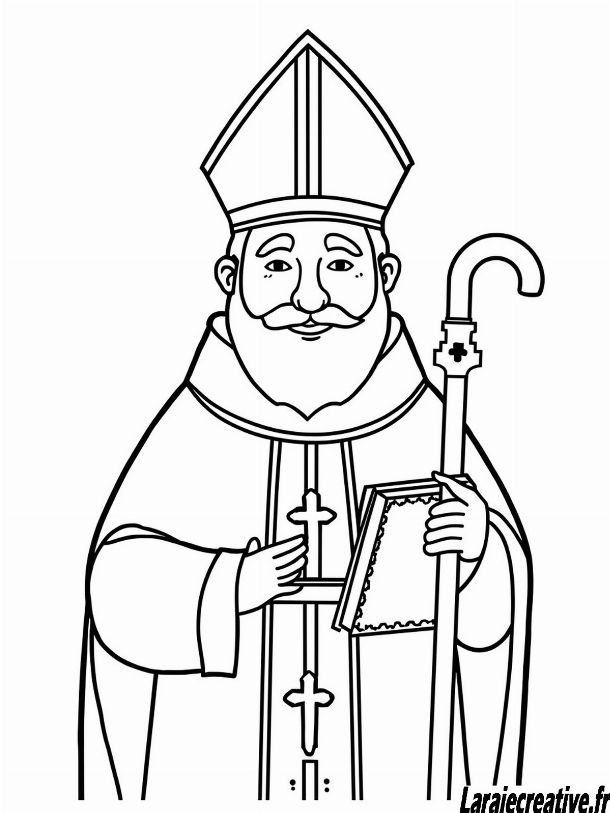 dessin Saint nicoals a imprimer