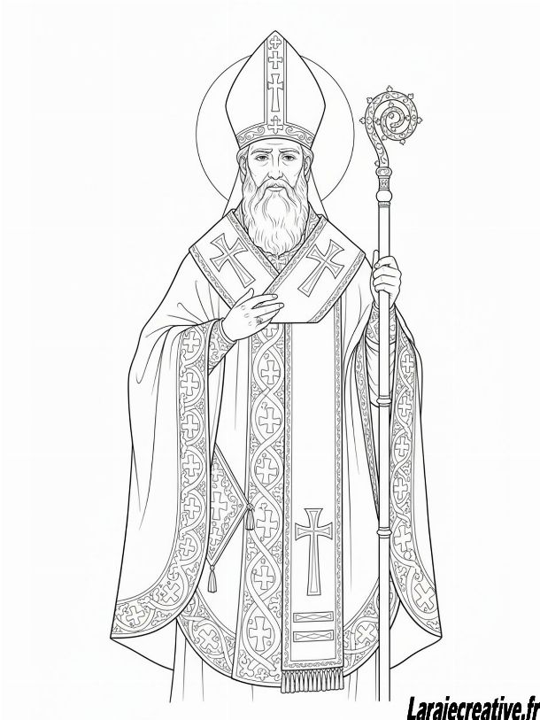 dessin Saint nicoals gratuit