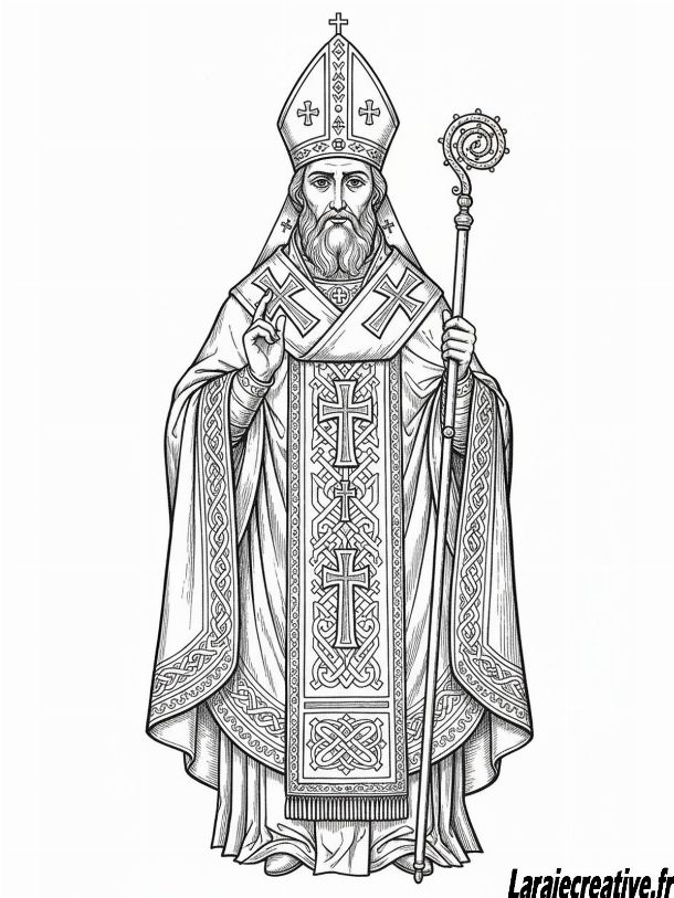 dessin Saint nicoals a imprimer gratuit