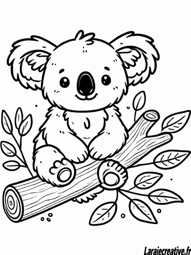 koala coloriage couleur