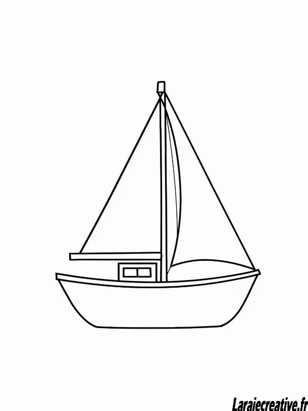 dessin bateau a imprimer gratuit