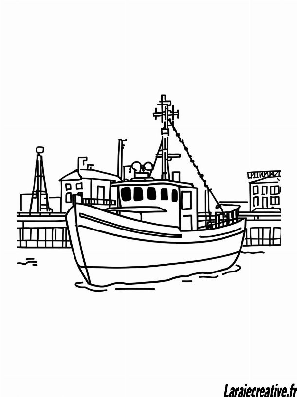 dessin bateau facile