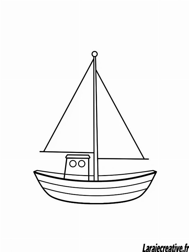 dessin bateau maternelle