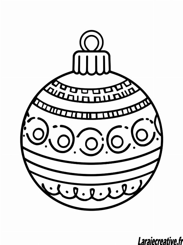 coloriage de noel boule a neige