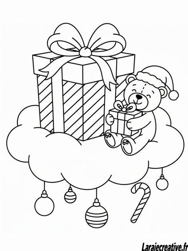 dessin cadeau noel enfant
