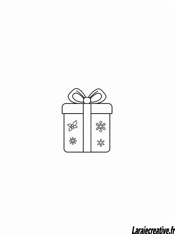 dessin de cadeau pour noel