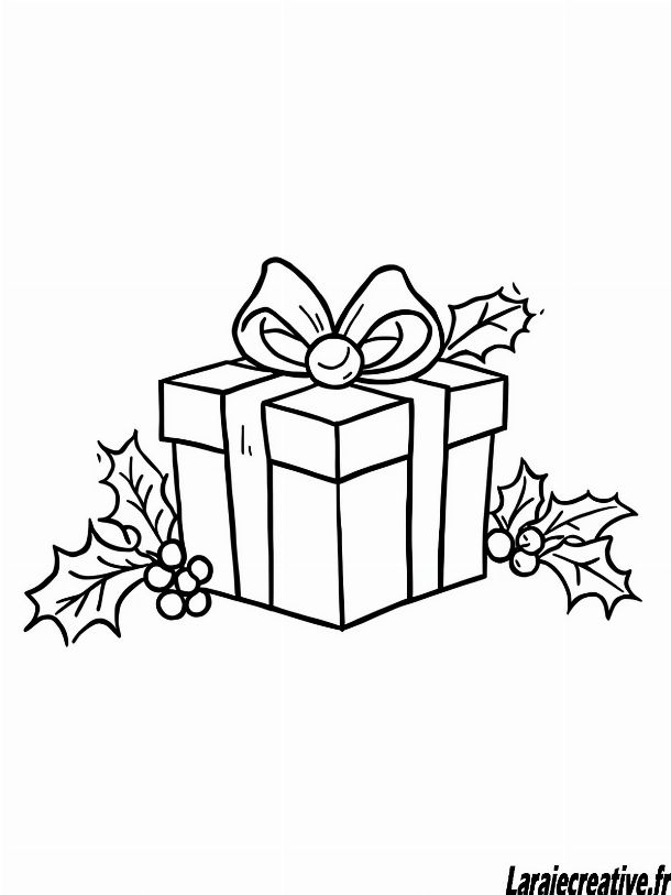 dessin cadeau pere noel