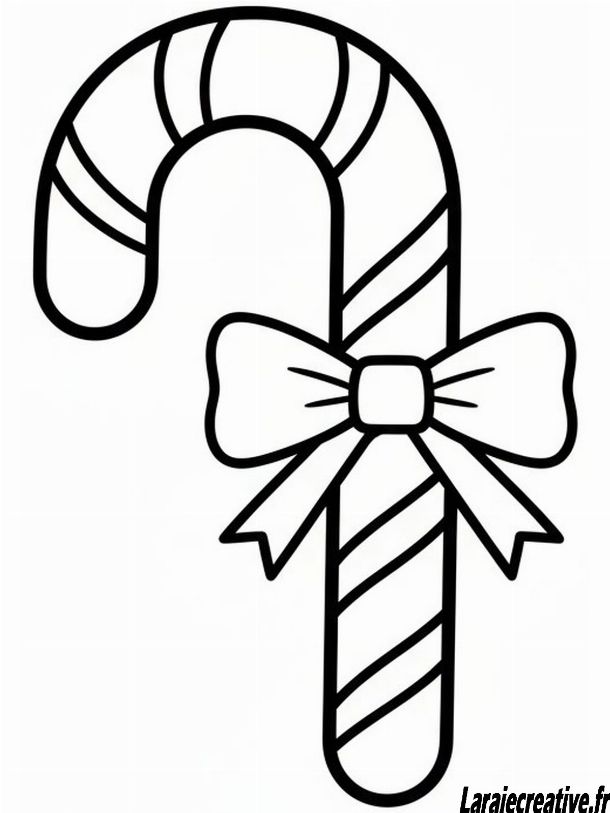 coloriage friandise de noel
